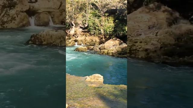 Турция. Водопад Манавгат, купание запрещено.