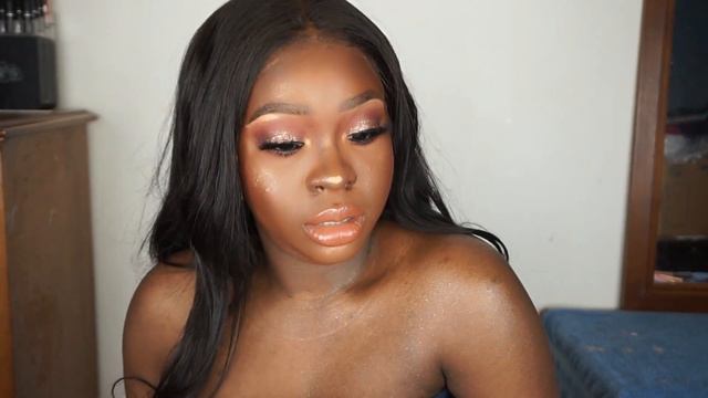 I'm So Late.....TRYING ON FENTY BEAUTY BODY LAVA | Gbemi Abiola смотреть онлайн