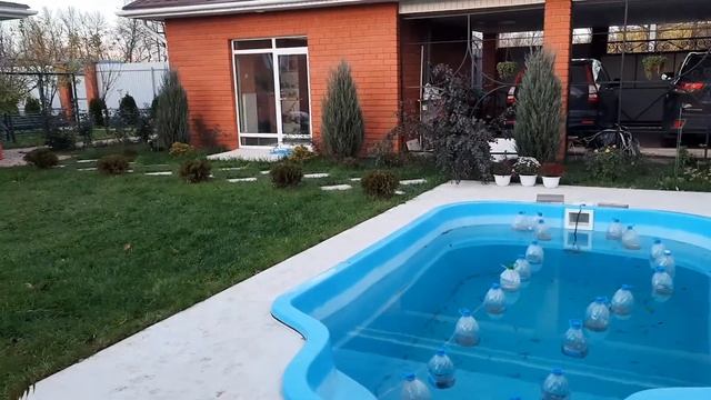 Наш уличный бассейн.Установка.Обслуживание.Консервация на зиму.Стоимость.