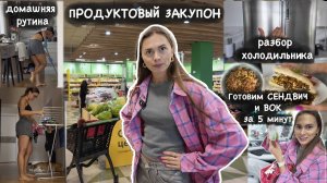 Домашний влог / Разбор холодильника, едем за продуктами, вкусно готовим дома