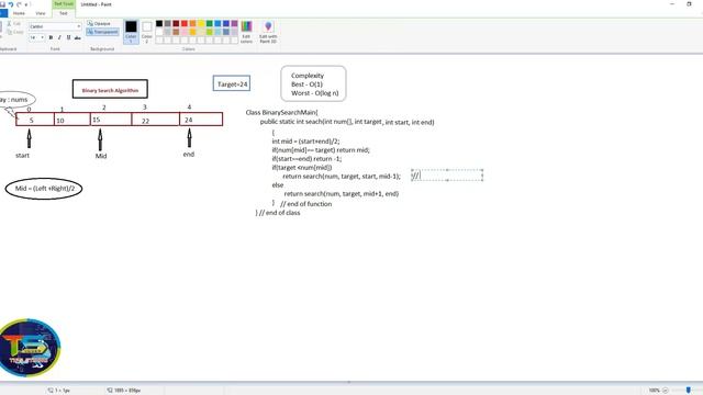 Binary Search Algorithm | Complexity |Java Implementation смотреть онлайн