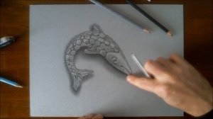 Drawing a realistic silver fish with very few tools ?