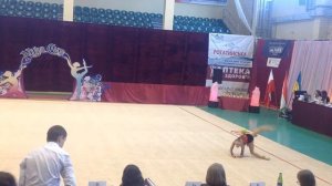 Валерия Прихожденко "NIKA CUP 2014" г. Львов, художественная гимнастика - булавы