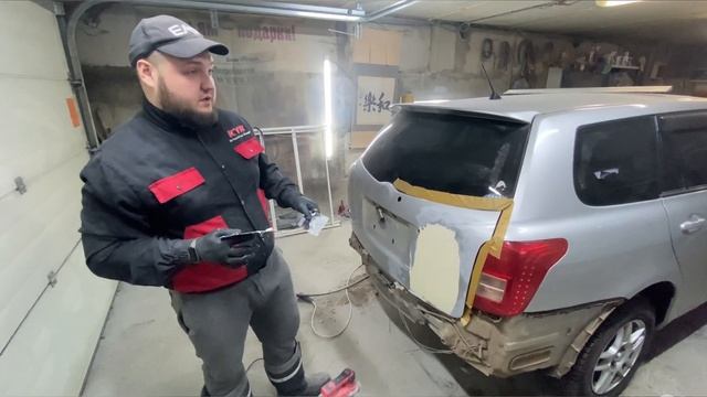 3️⃣Toyota Corolla fielder шпаклюем и подготавливаем к покраске #бизнесснуля