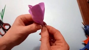 Весенний букет из изолона?/крокусы/первоцветы