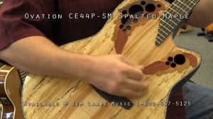 Ovation CE44P-SM Spalted Maple Acoustic Guitar Demo Video