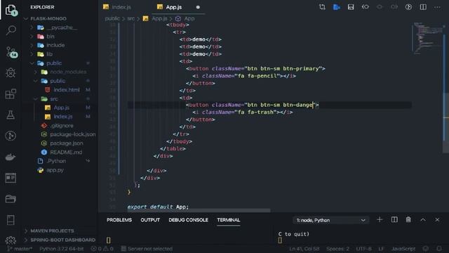 Flask MongoDB React Tutorial | Python MongoDB RESTful API | React Admin Panel | Python Web App смотреть онлайн