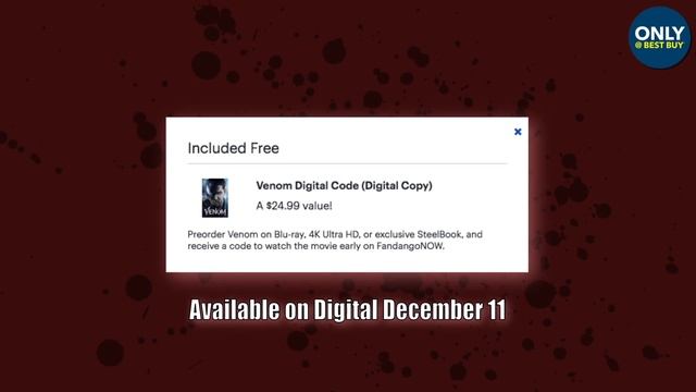 Venom 4K Ultra HD & Blu-ray Pre-Order Info | Best Buy SteelBook Amazon Target Exclusive смотреть онлайн