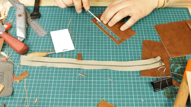 Кошелек из кожи своими руками. DIY leather wallet смотреть онлайн