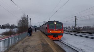 Электропоезд ЭД4М-0386 "120 лет МЛРЗ" "Фирменный экспресс РЖД"!