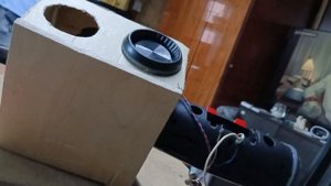 самодельный сабвуфер + колонка   Bass test последняя модификация 20-25 ватт