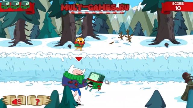 Игры для мальчиков Время Приключений Снежная погоня смотреть онлайн