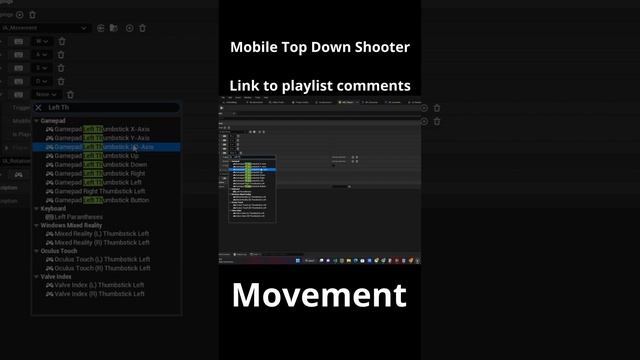 [Unreal Engine] Top Down Shooter Mobile  - Move by Mobile Joystick