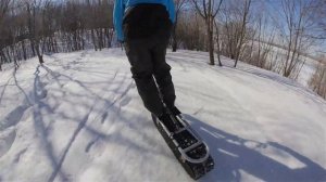 Electric snowbike | The first test drive of the prototype from 2015