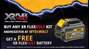 Free Dewalt Xr Flexvolt Battery