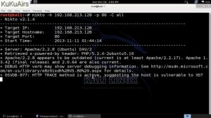 Kali Linux Tools : Nikto - KuKuAirs