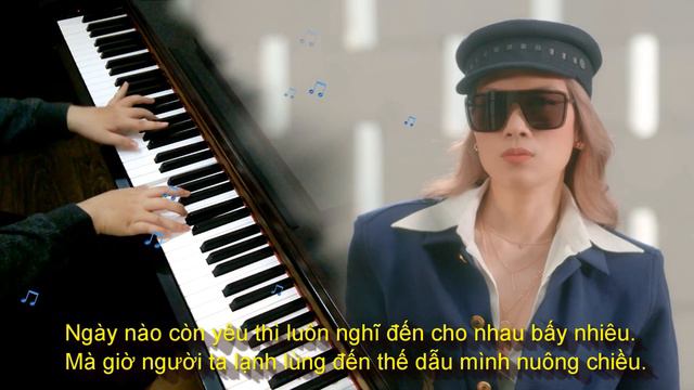 MỸ TÂM - ĐÚNG CŨNG THÀNH SAI - Piano cover with lyrics (karaoke) смотреть онлайн