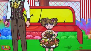 Cartoon - paper doll Daughter Angels vs Poor and Rich Stepmother - Rapunzel Compilation 놀이 종이