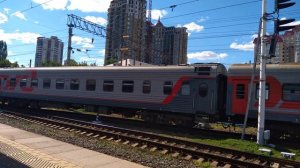 Отправление ЭП1 со скорым пассажирским поездом Волгоград-Москва со станции Волгоград Пасс.