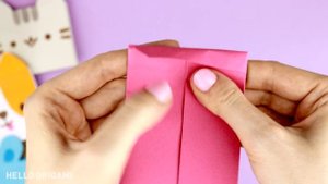Оригами Кошелек из бумаги Мишка, Котик Пушин, Корги | Origami Paper Wallet Pusheen Cat, Corgi & Bea