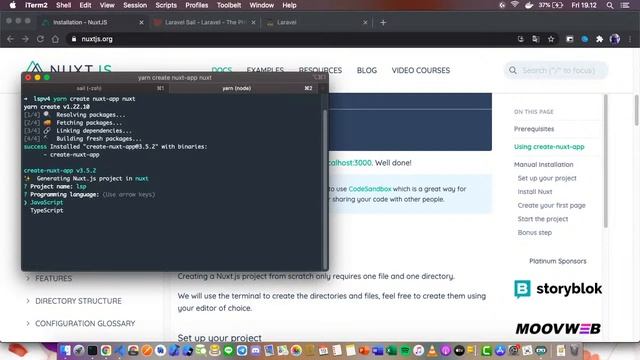 Setup Laravel + Nuxt + Docker - Test Live di Mac