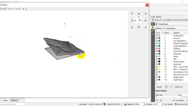 QGIS 3D Point Cloud Symbology смотреть онлайн