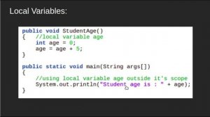 Variables in Java | GeeksforGeeks