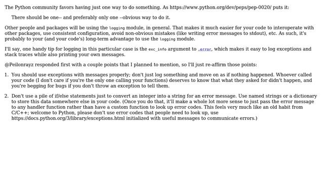 Custom exception handling function or logging library? (3 Solutions!!) смотреть онлайн