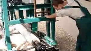 Чистовая калибровка бревна Оцилиндровочный станок Тайга ОС 2  2