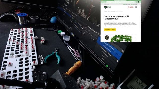Работаем с ASUS ROG Strix Flare - чистка, ремонт, смазка, сборка, тестирование | Зеленая Молния