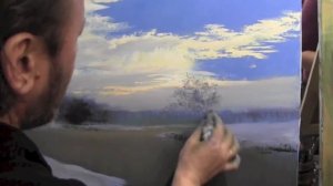 Мастер-класс по живописи маслом №55 - Зимний пейзаж. Как рисовать. Урок рисования Игорь Сахаров