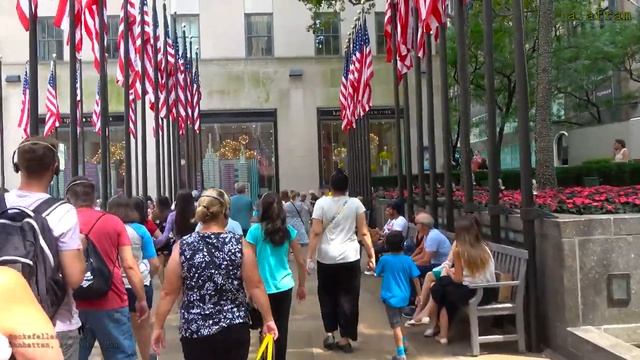 [4K] Walking Tour of Rockefeller Center Manhattan New York USA смотреть онлайн