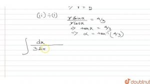 `int (dx)/(3 sin x-4cos x)`