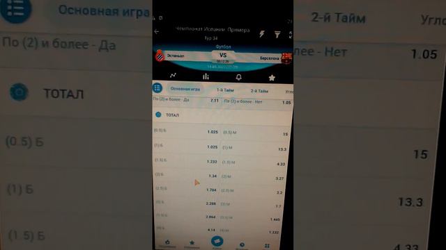 !EXTREME!⚠️Прогноз на футбол| на тотал+⚽ оз+[⚡] Испания. Примера: Эспаньол - Барселона[счёт 2-4/🖤💳😎