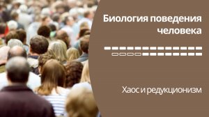 Биология поведения человека Лекция #21. Хаос и редукционизм [Роберт Сапольски, 2010. Стэнфорд]