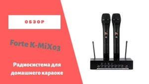 Караоке для дома - радиосистема Forte K Mix 03