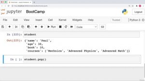 017 Python Dictionary   Popitem, Pop and Clear Method