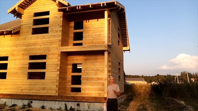 Дом из обрезного бруса в Тверской области. Отзыв заказчика после стройки. СК Моя усадьба