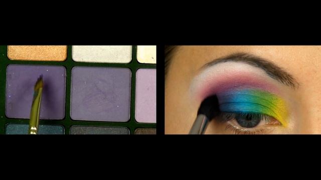 Яркий Летний Макияж Радуга / Bright Summer Makeup Look