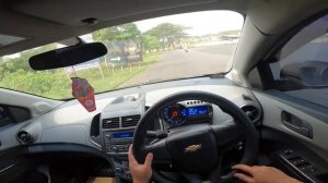 POV Driving Chevrolet Aveo AT 2012