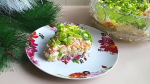 Салат "Северный" - старый подзабытый рецепт, а раньше такой салат подавали в каждом ресторане