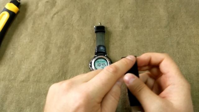 Замена ремешка на часах Casio SGW 100 на не родной смотреть онлайн