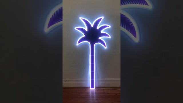 Neon Palm Tree color changing