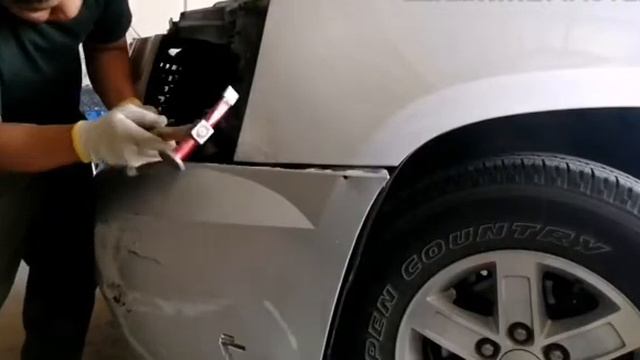 Yukon XL, Replace Headlight LH, Repair Fender and Bumper. смотреть онлайн