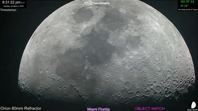 LIVE TELESCOPE! THE MOON! Up Close and Personal (10-6-19) смотреть онлайн