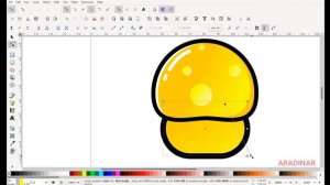 Tutorial desain grafis vektor Mushroom Scene on inkscape no CorelDraw or Illustrator Speedart