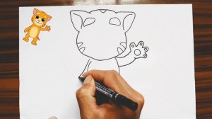 How to draw My Talking Tom |Как нарисовать том|Rasm chizish