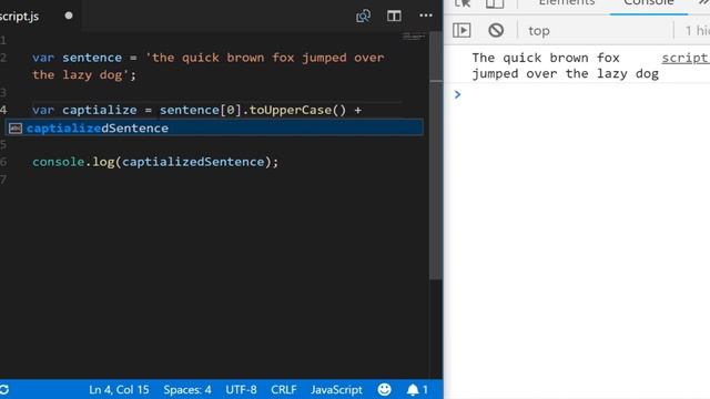 JavaScript Capitalize First Letter: How to make strings and arrays sentence case