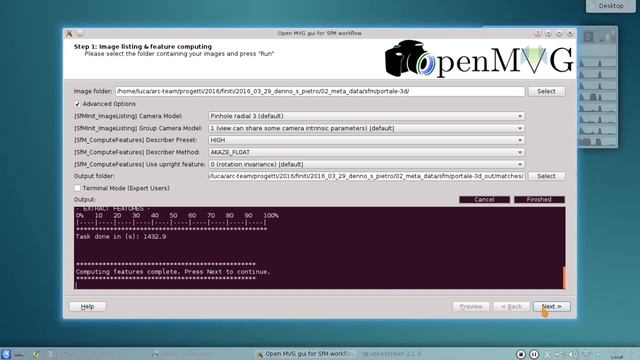 ArcheOS videotutorial: openMVG-GUI