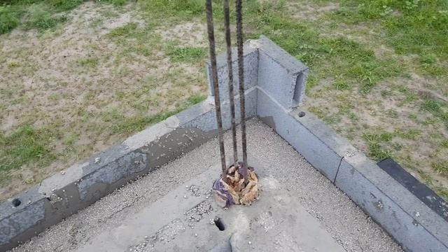 заливка блока полистеролбетоном